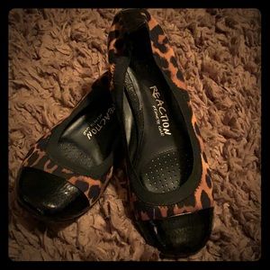 Kenneth Cole leopard flats for women